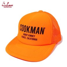 画像1: COOKMAN  キャップ Mesh Cap Cookman Abbot Kinney Orange (1)