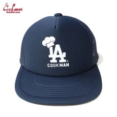 画像2: COOKMAN  キャップ Mesh Cap Chef Hat LA Navy (2)