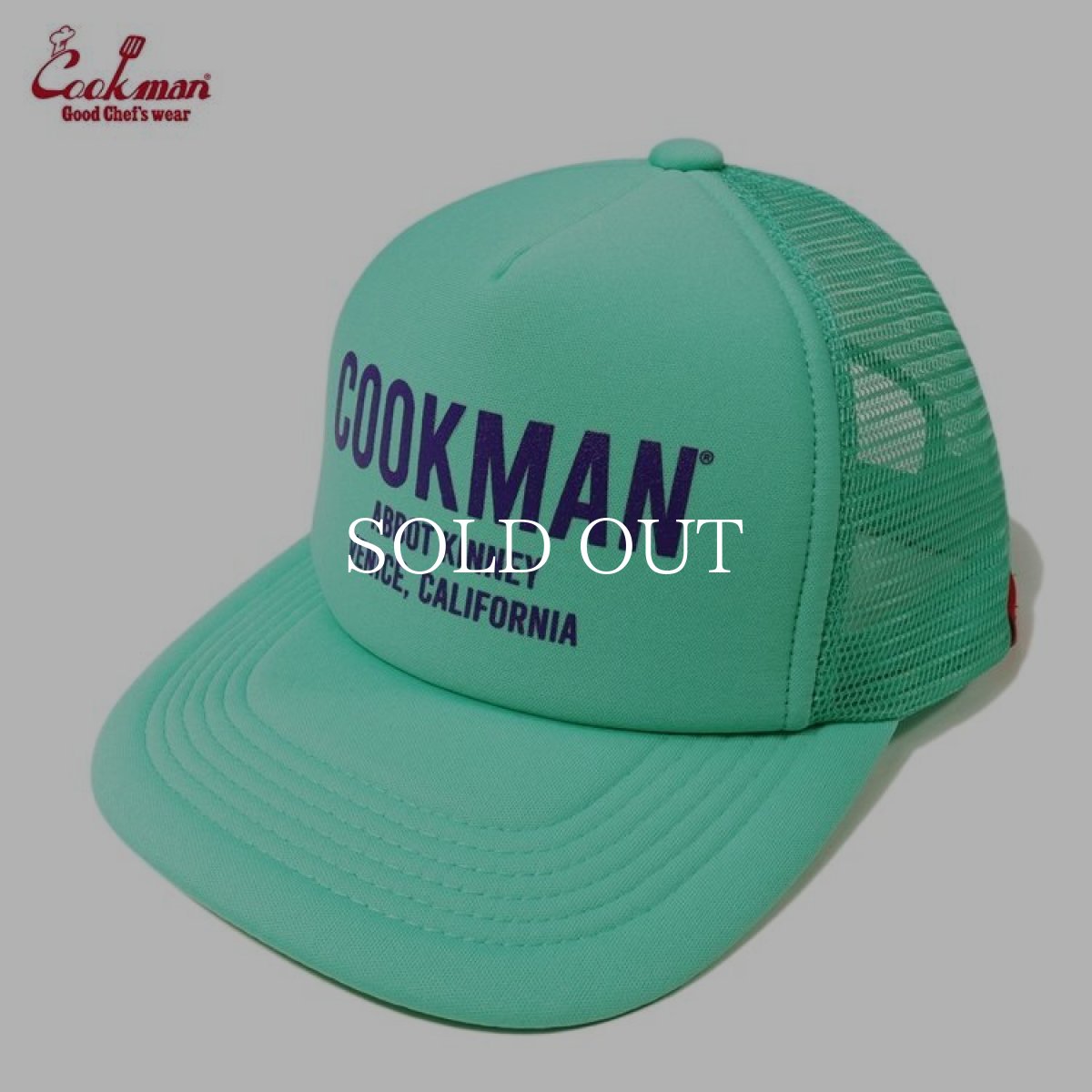 画像1: COOKMAN  キャップ Mesh Cap Cookman Abbot Kinney Mint (1)