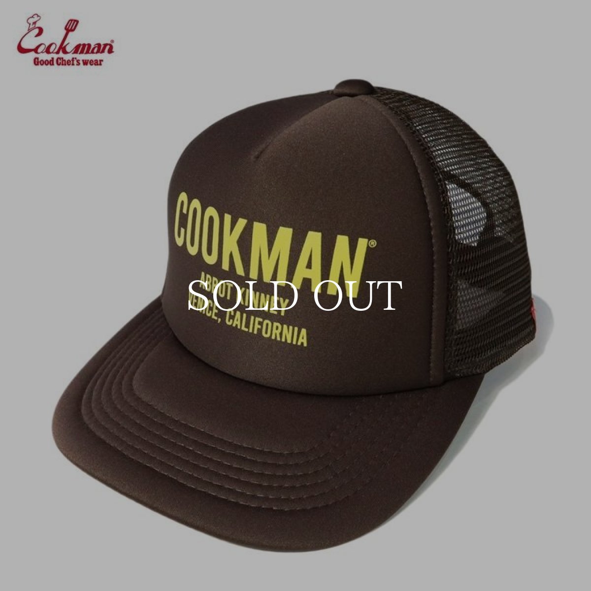 画像1: COOKMAN  キャップ Mesh Cap Cookman Abbot Kinney Chocolate (1)