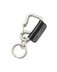 画像1: hobo  CARABINER KEY RING with COW LEATHER (1)