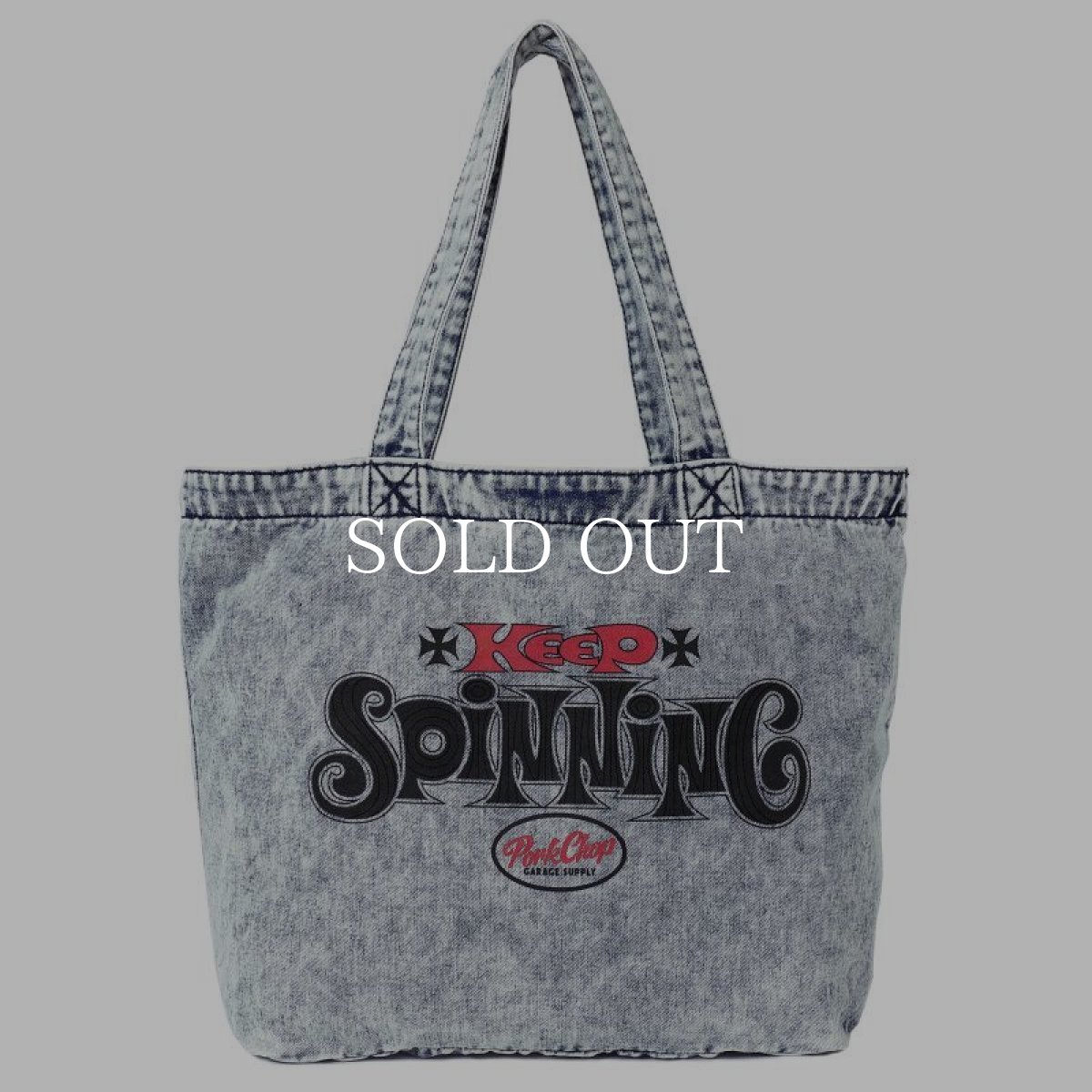 画像1: PORKCHOP GARAGE SUPPLY  SPINNING DENIM TOTE BAG (1)