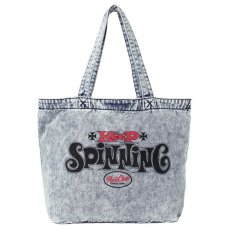 画像1: PORKCHOP GARAGE SUPPLY  SPINNING DENIM TOTE BAG (1)