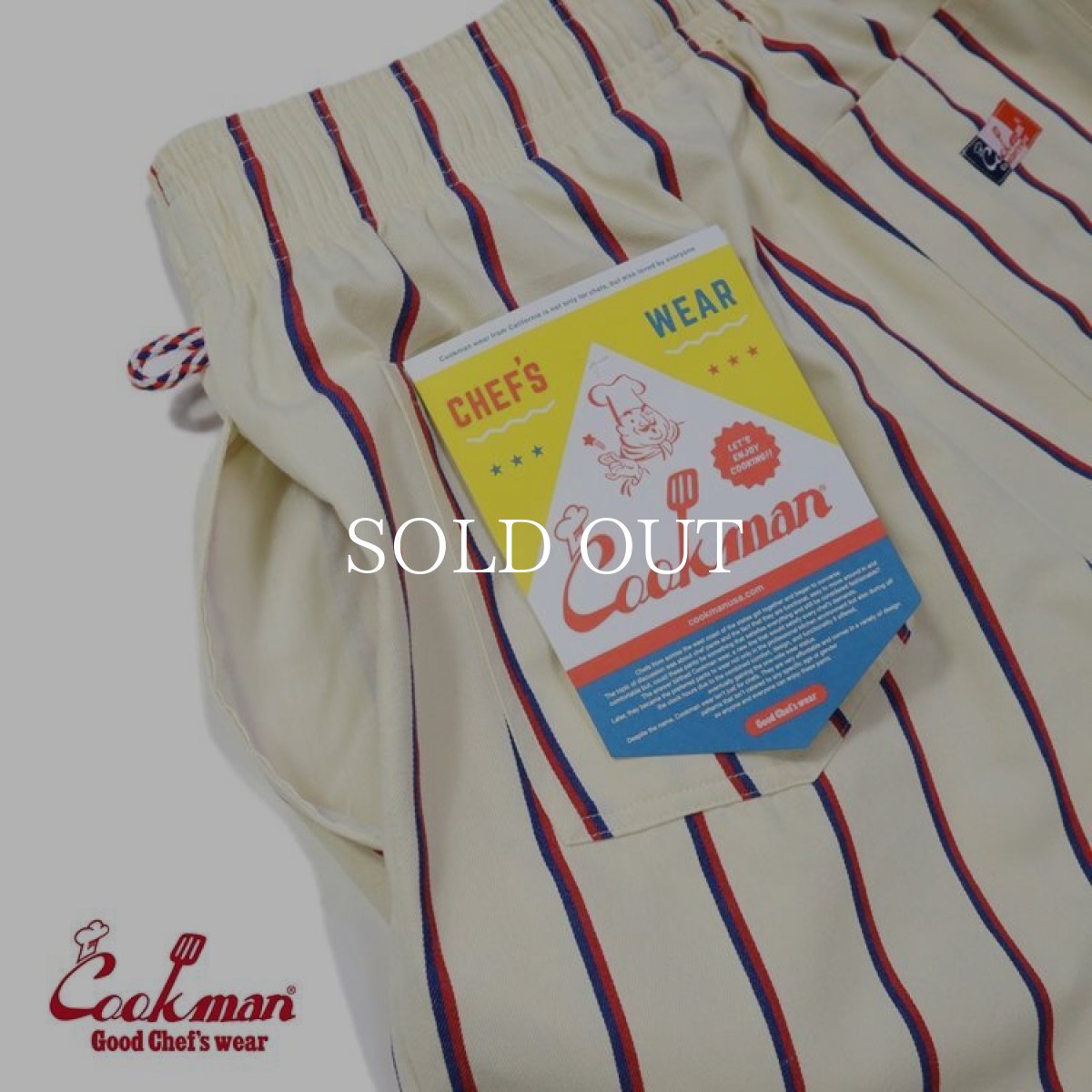 画像11: COOKMAN  Chef Pants Stripe French Blanc (11)