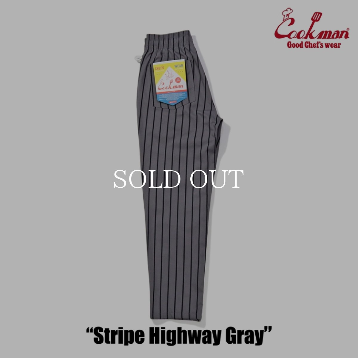 画像5: COOKMAN  Chef Pants Stripe Highway Gray (5)