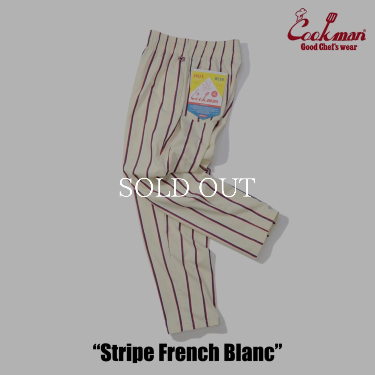 画像5: COOKMAN  Chef Pants Stripe French Blanc (5)