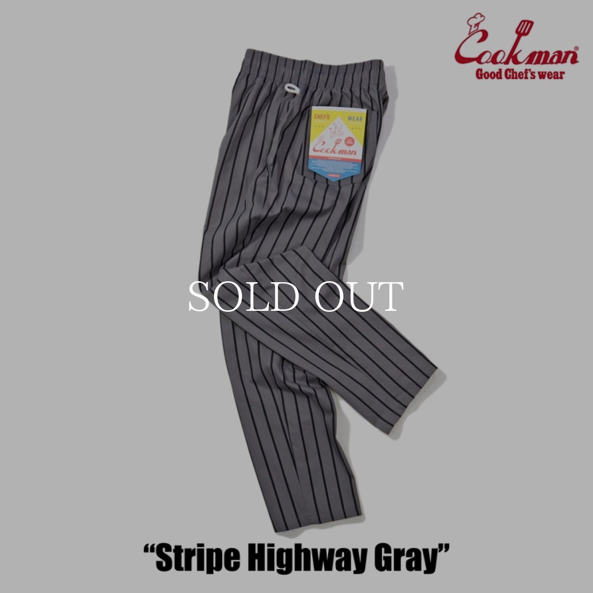 画像4: COOKMAN  Chef Pants Stripe Highway Gray (4)