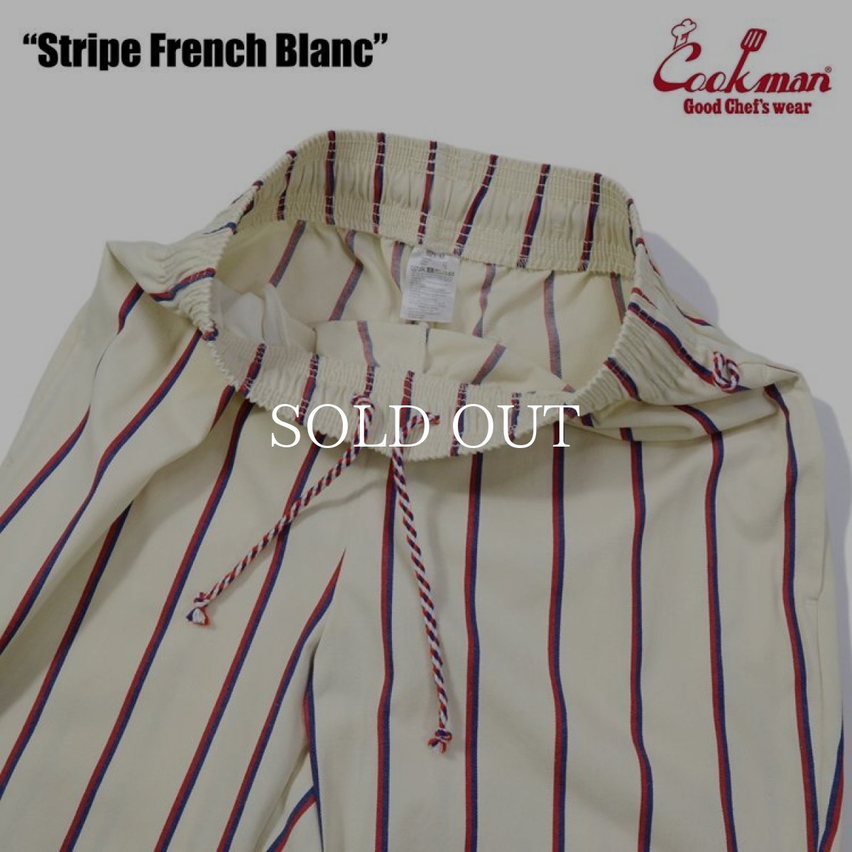 画像7: COOKMAN  Chef Pants Stripe French Blanc (7)