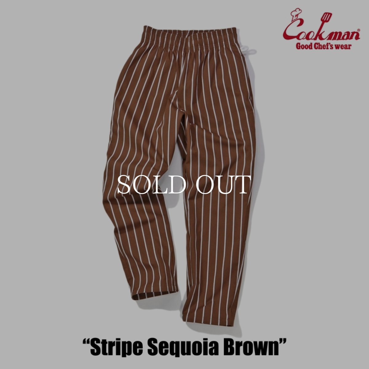 画像6: COOKMAN  Chef Pants Stripe Sequoia Brown (6)
