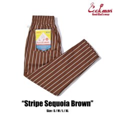 画像1: COOKMAN  Chef Pants Stripe Sequoia Brown (1)