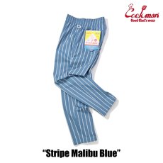 画像4: COOKMAN  Chef Pants Stripe Malibu Blue (4)