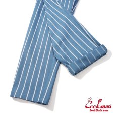 画像10: COOKMAN  Chef Pants Stripe Malibu Blue (10)