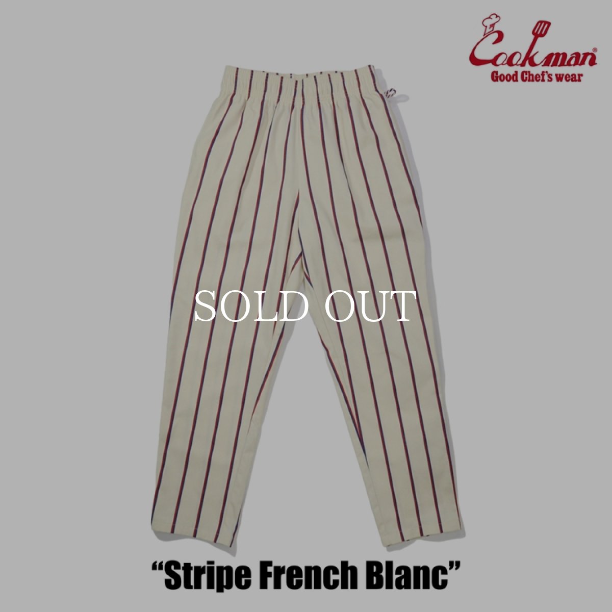 画像2: COOKMAN  Chef Pants Stripe French Blanc (2)