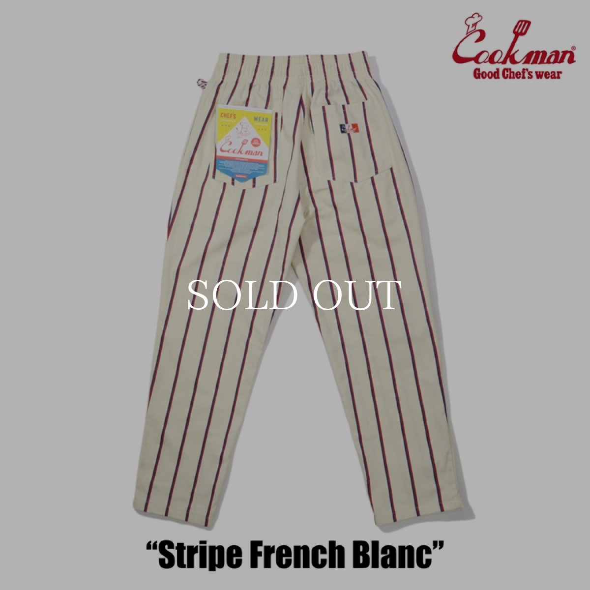 画像3: COOKMAN  Chef Pants Stripe French Blanc (3)