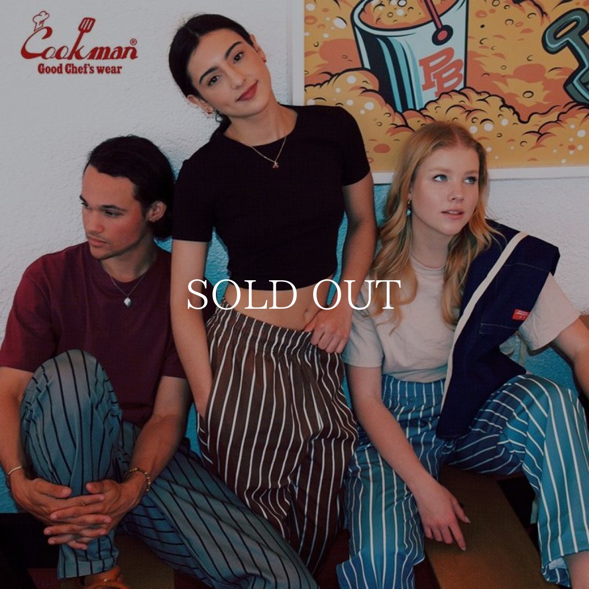 画像12: COOKMAN  Chef Pants Stripe Highway Gray (12)