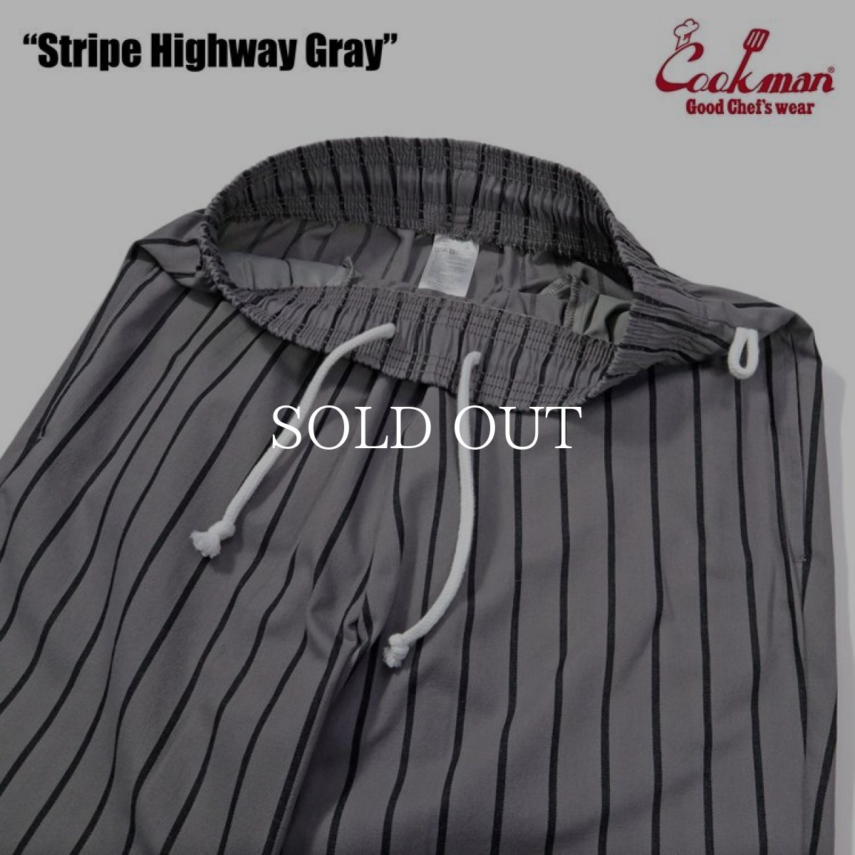 画像7: COOKMAN  Chef Pants Stripe Highway Gray (7)