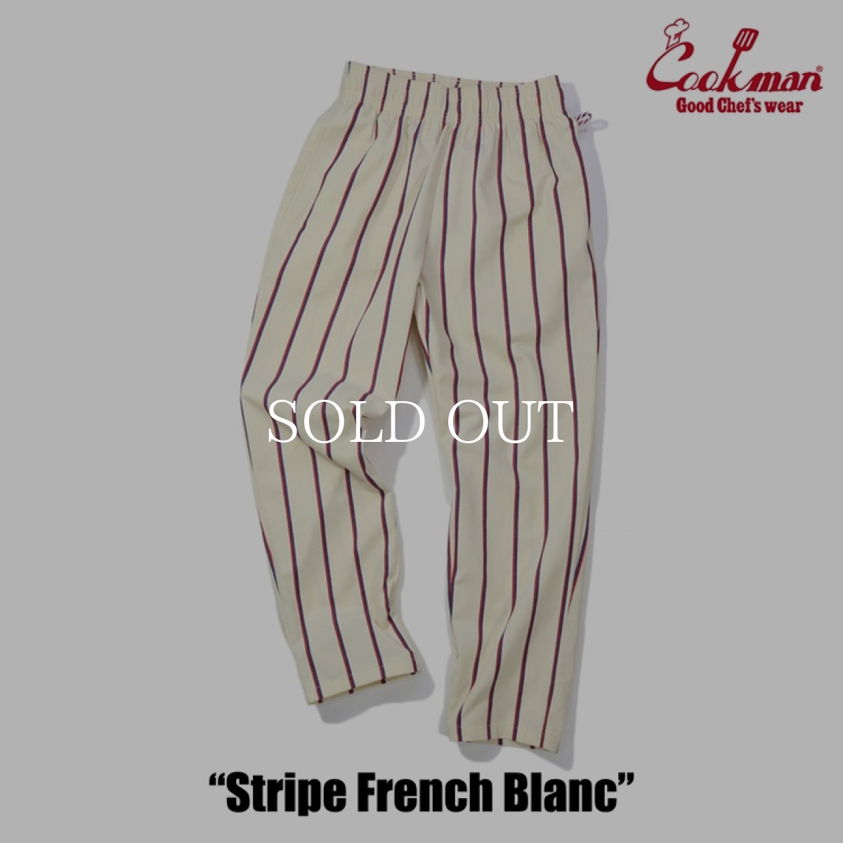 画像4: COOKMAN  Chef Pants Stripe French Blanc (4)