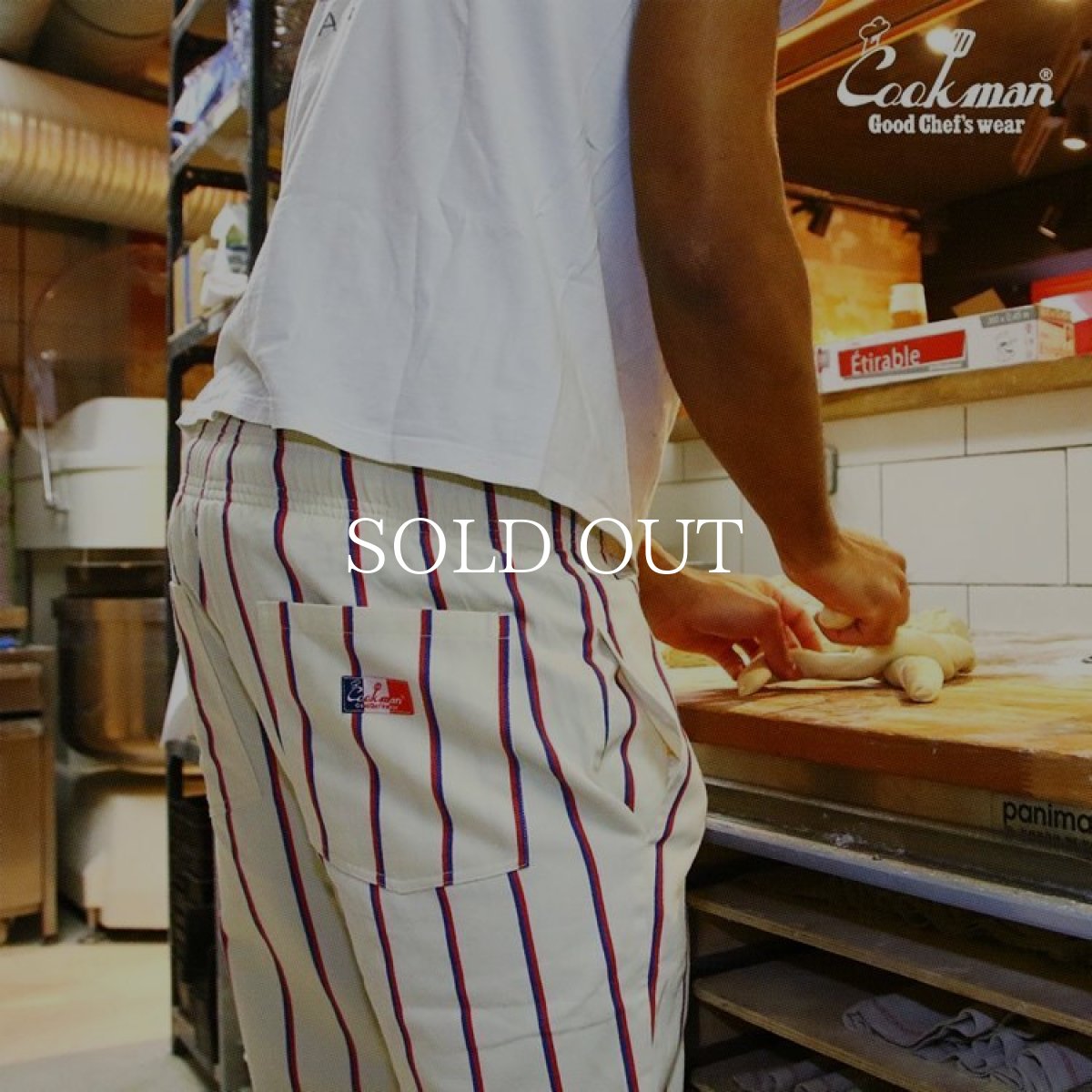 画像18: COOKMAN  Chef Pants Stripe French Blanc (18)
