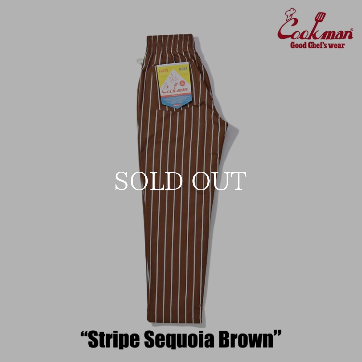 画像5: COOKMAN  Chef Pants Stripe Sequoia Brown (5)