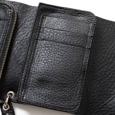 画像6: CALEE  PLANE LEATHER FLAP HALF WALLET (6)