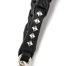 画像2: CALEE  CHAIN LEATHER NECK STRAP (2)