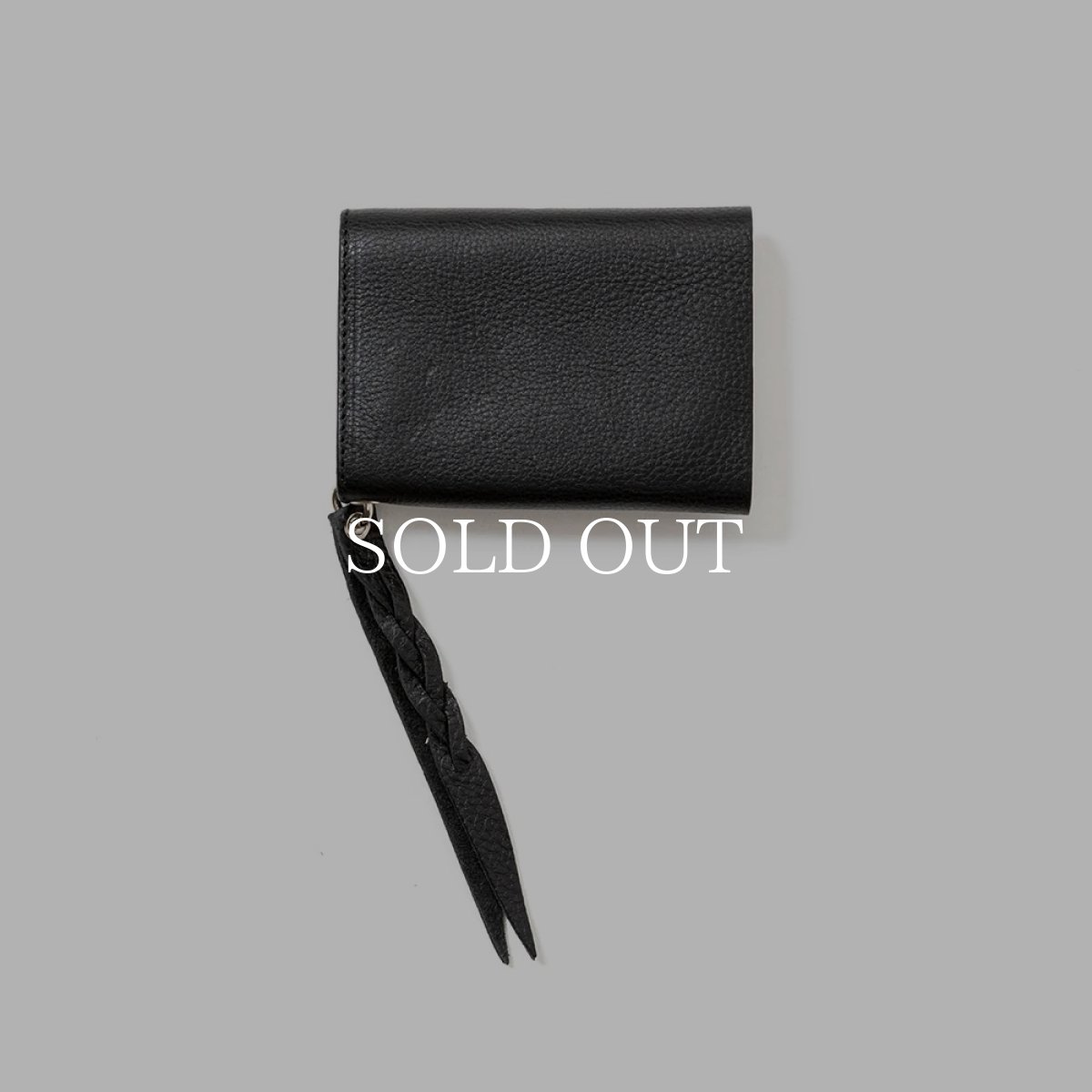 画像2: CALEE  PLANE LEATHER FLAP HALF WALLET (2)