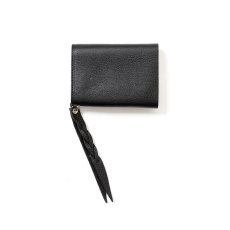 画像2: CALEE  PLANE LEATHER FLAP HALF WALLET (2)