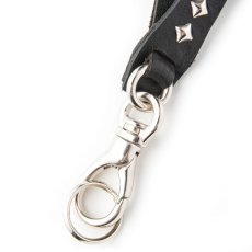 画像3: CALEE  CHAIN LEATHER NECK STRAP (3)