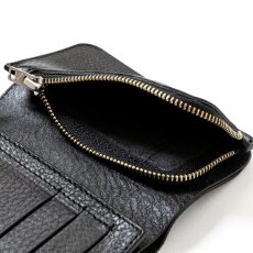 画像8: CALEE  PLANE LEATHER FLAP HALF WALLET (8)