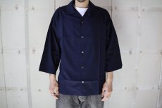 画像2: CALEE  3/4 SLEEVE R/P DROP SHOULDER SH (2)