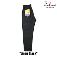 画像2: COOKMAN  Chef Pants Linen Black (2)