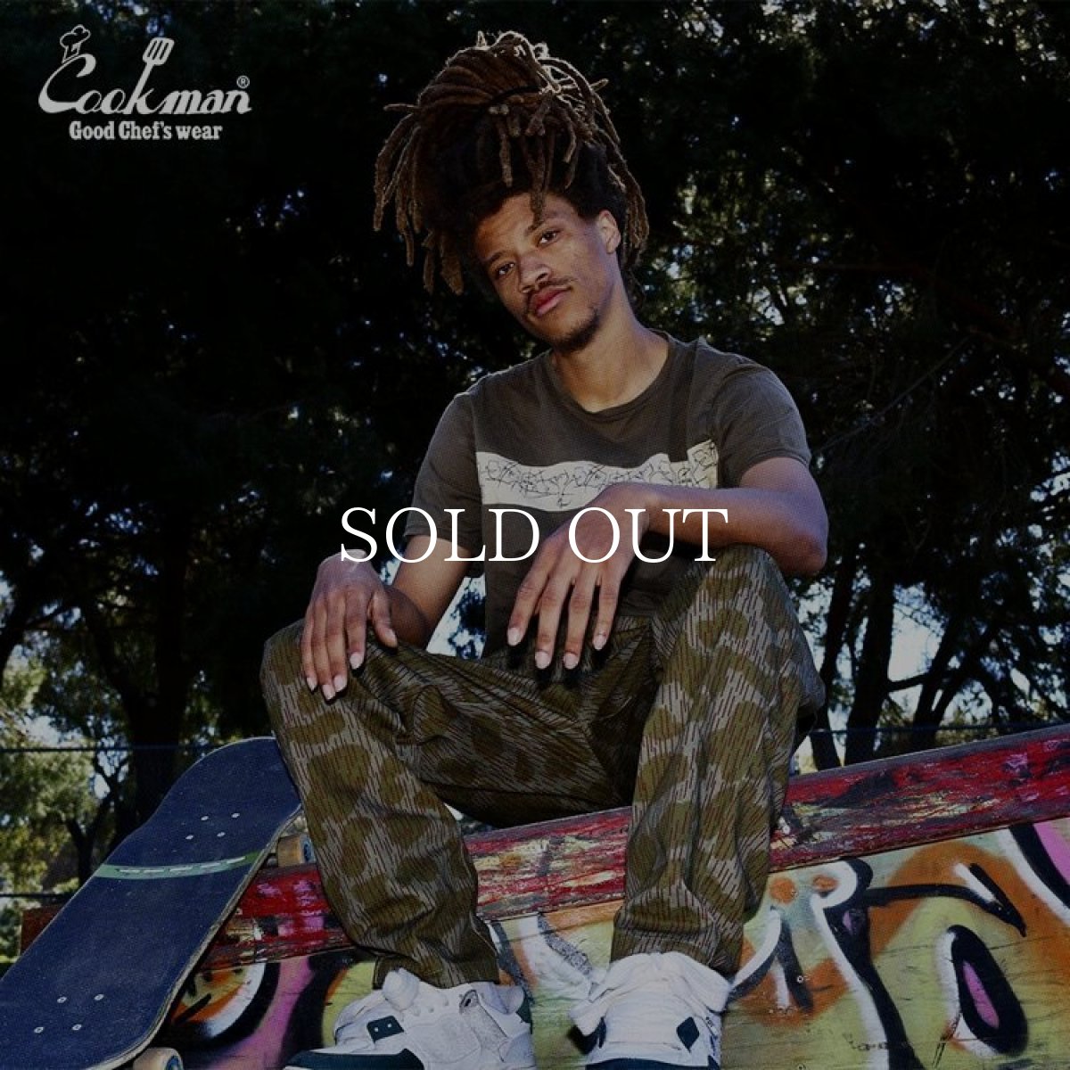 画像23: COOKMAN  Chef Pants Raindrop Camo Green (23)