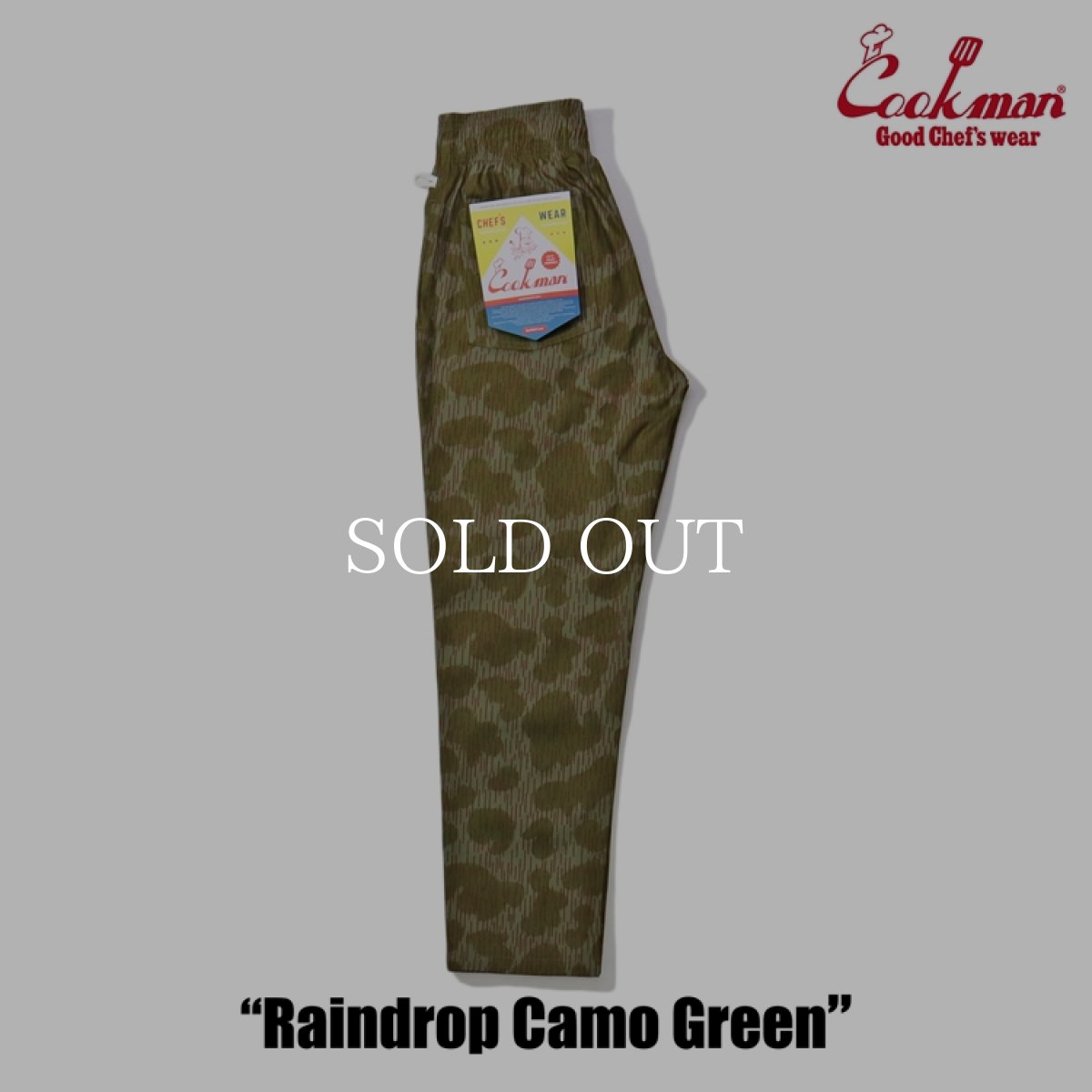 画像2: COOKMAN  Chef Pants Raindrop Camo Green (2)