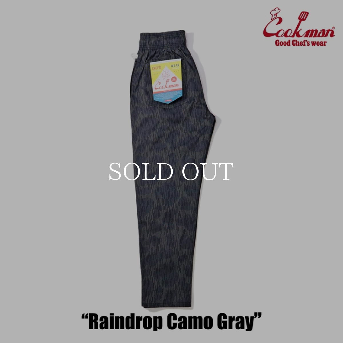 画像2: COOKMAN  Chef Pants Raindrop Camo Gray (2)