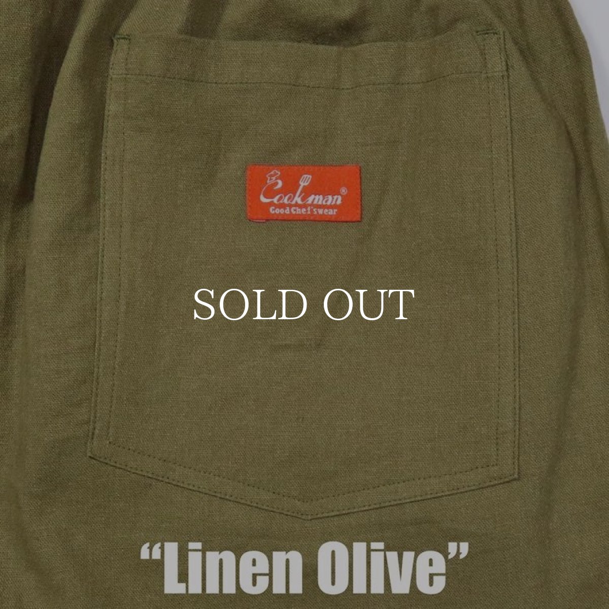 画像7: COOKMAN  Chef Pants Linen Olive (7)