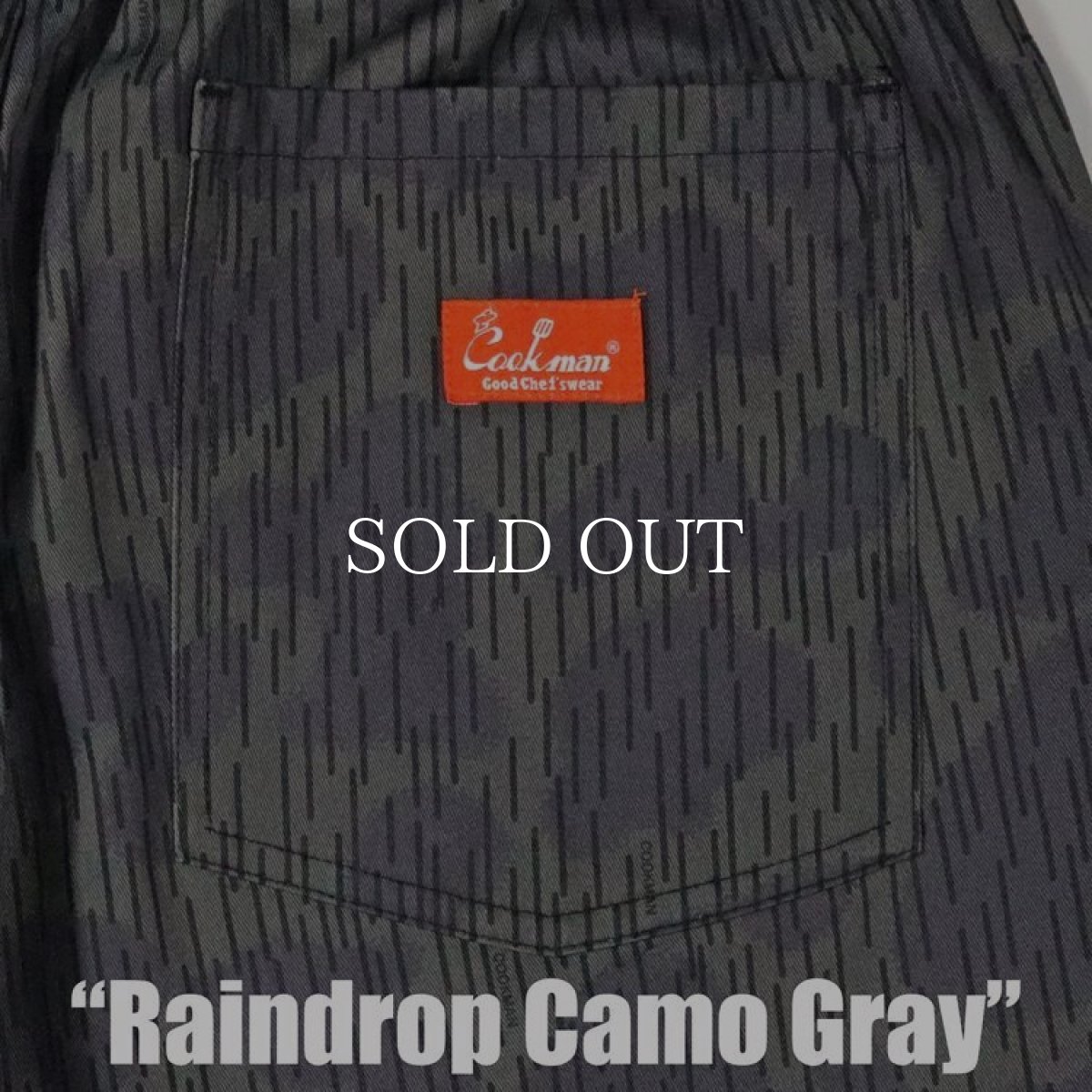 画像7: COOKMAN  Chef Pants Raindrop Camo Gray (7)
