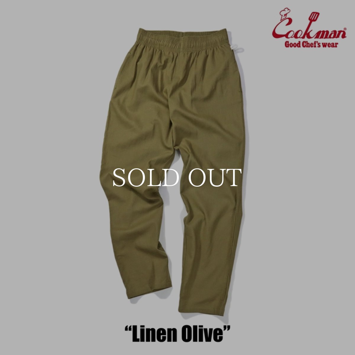 画像10: COOKMAN  Chef Pants Linen Olive (10)