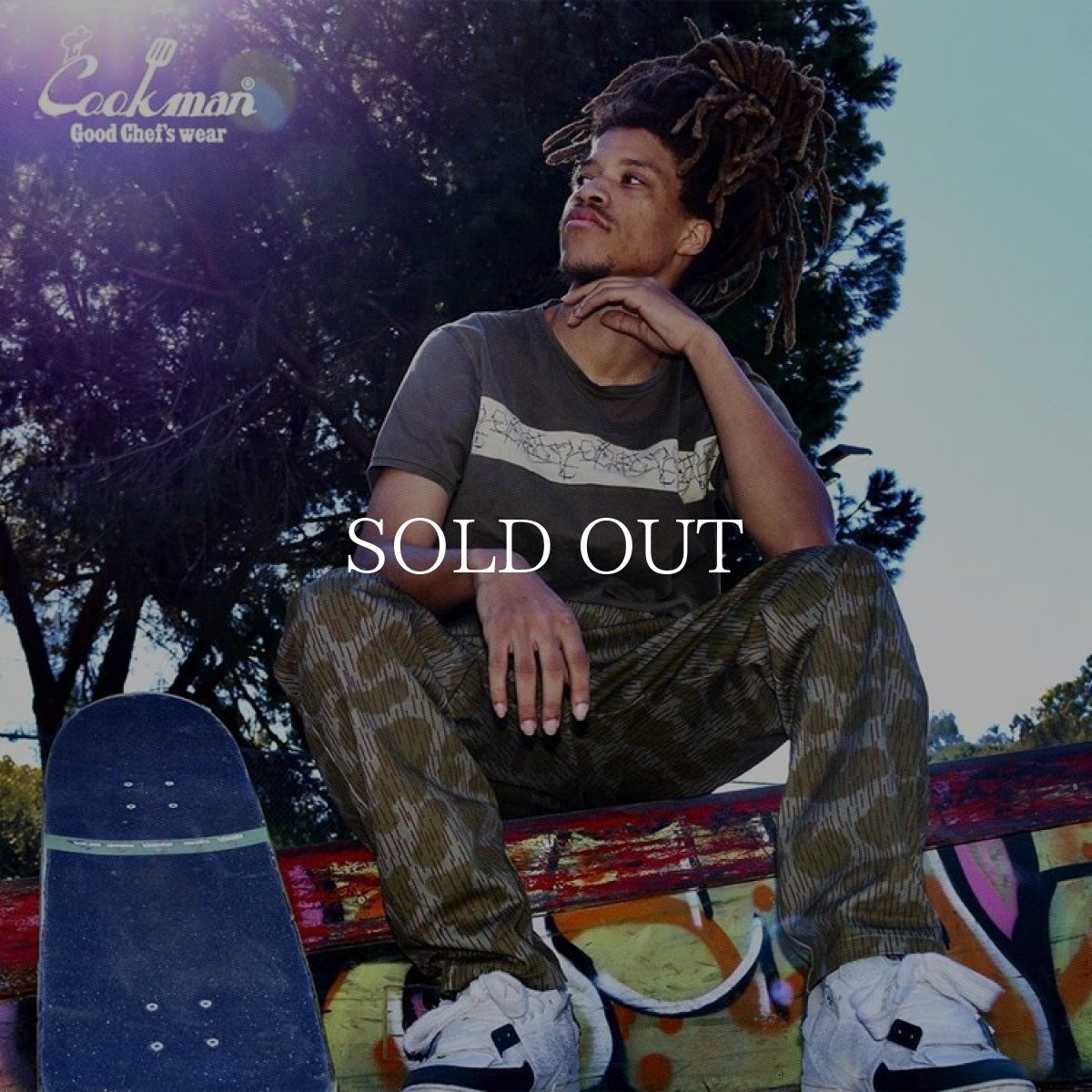 画像22: COOKMAN  Chef Pants Raindrop Camo Green (22)