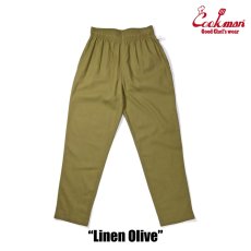 画像3: COOKMAN  Chef Pants Linen Olive (3)