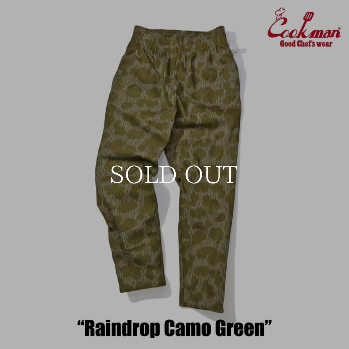 画像10: COOKMAN  Chef Pants Raindrop Camo Green (10)