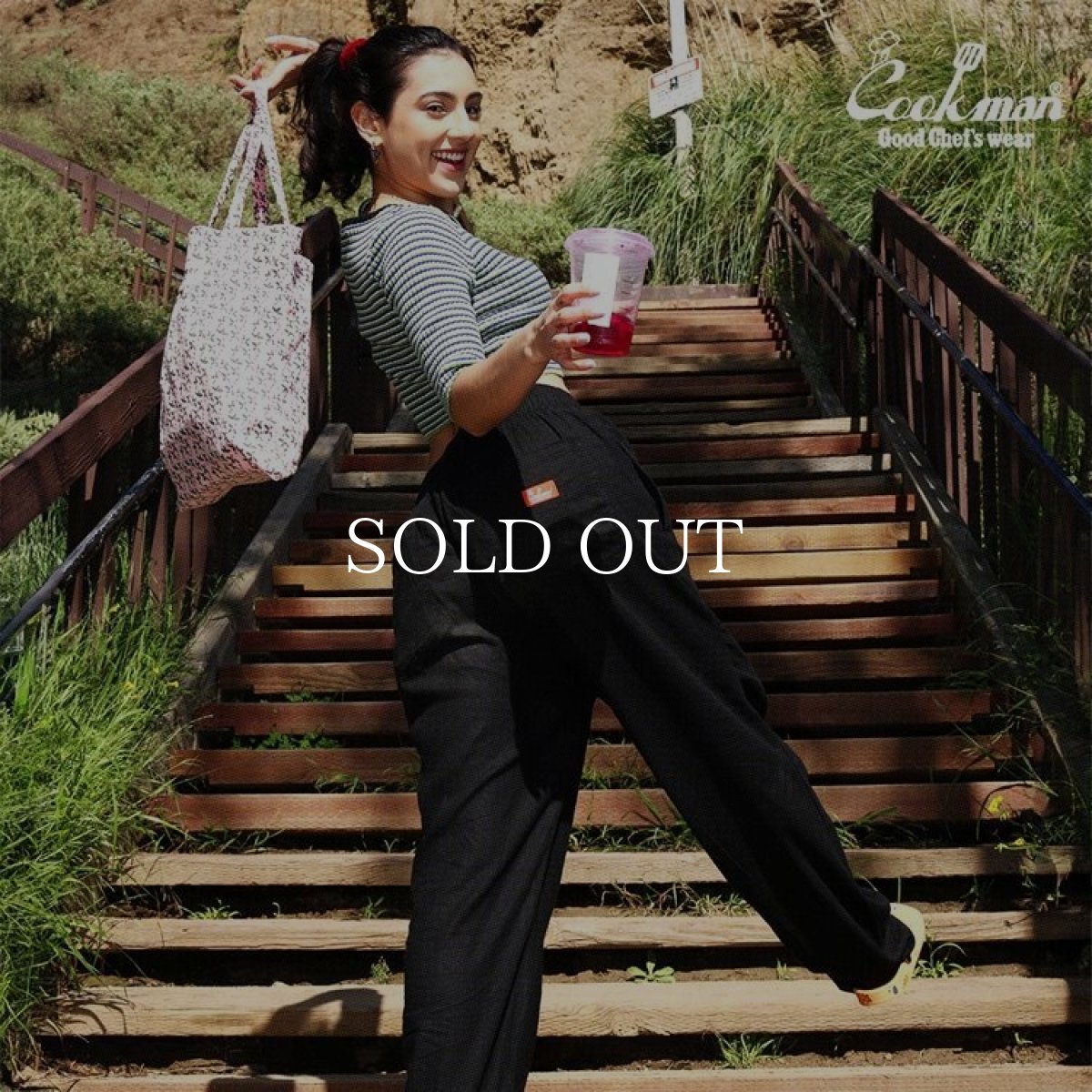 画像23: COOKMAN  Chef Pants Linen Black (23)