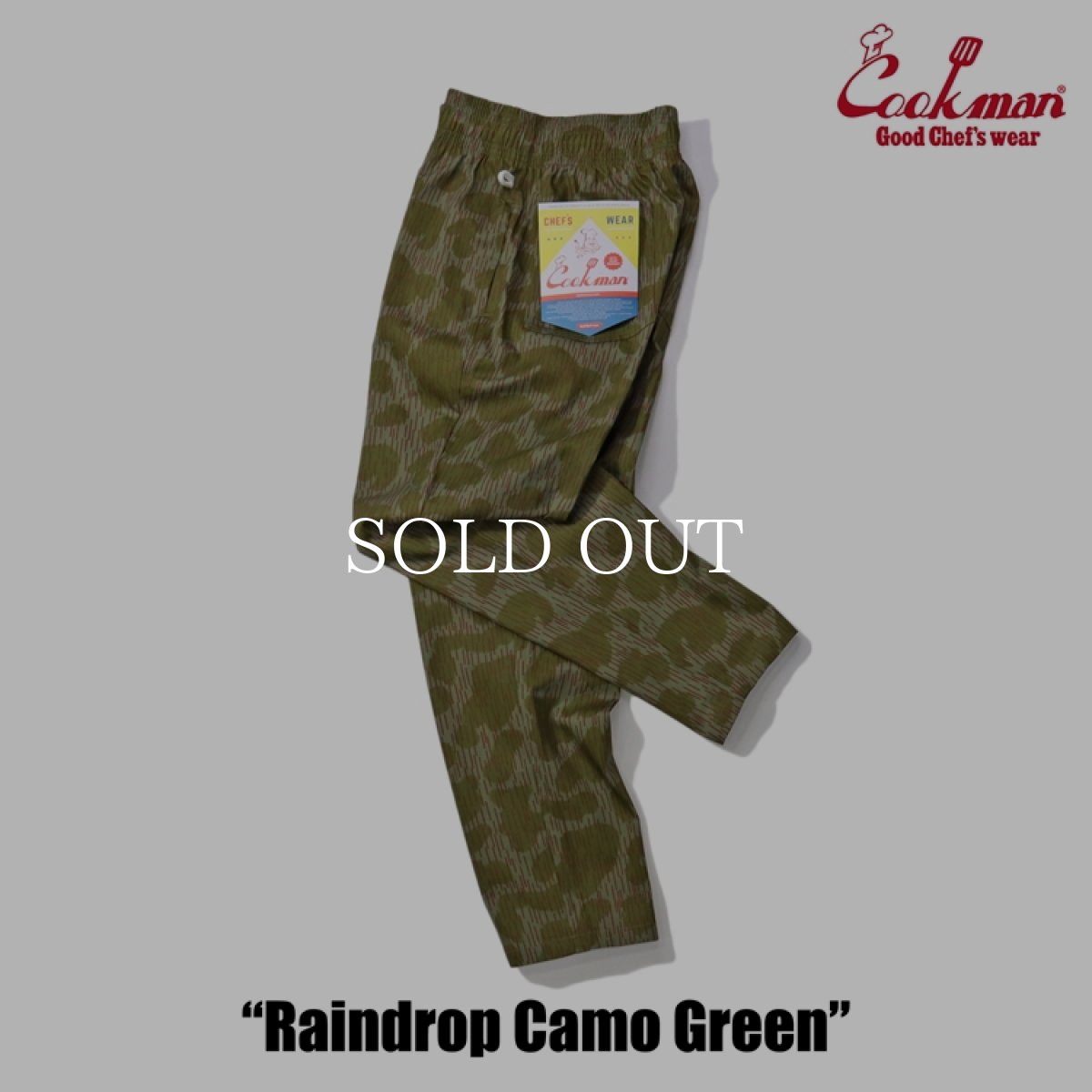 画像11: COOKMAN  Chef Pants Raindrop Camo Green (11)