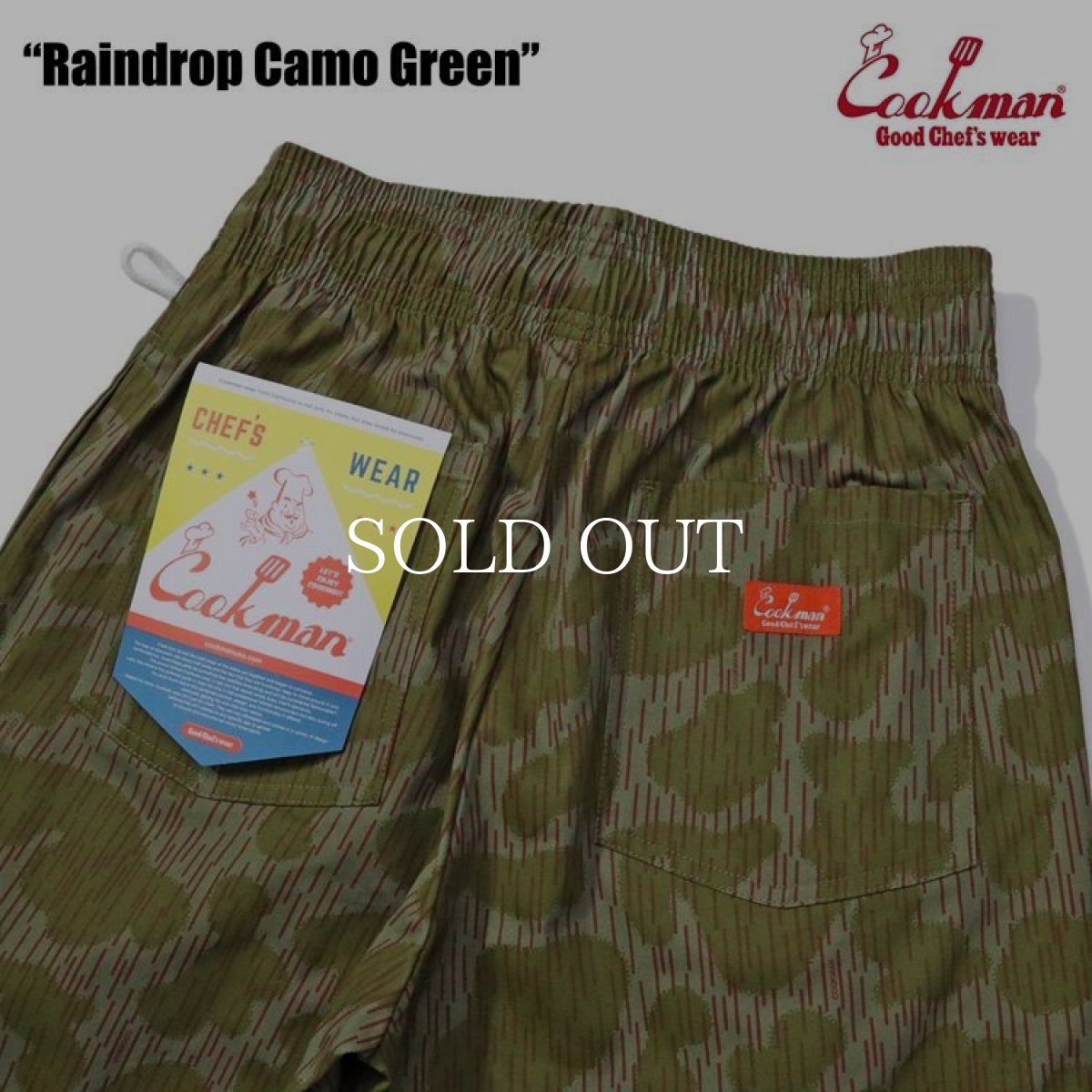画像6: COOKMAN  Chef Pants Raindrop Camo Green (6)