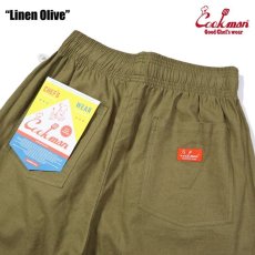 画像6: COOKMAN  Chef Pants Linen Olive (6)