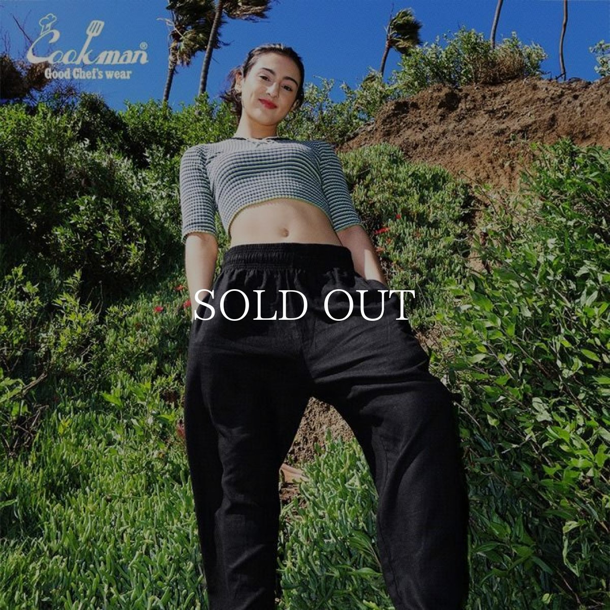 画像13: COOKMAN  Chef Pants Linen Black (13)