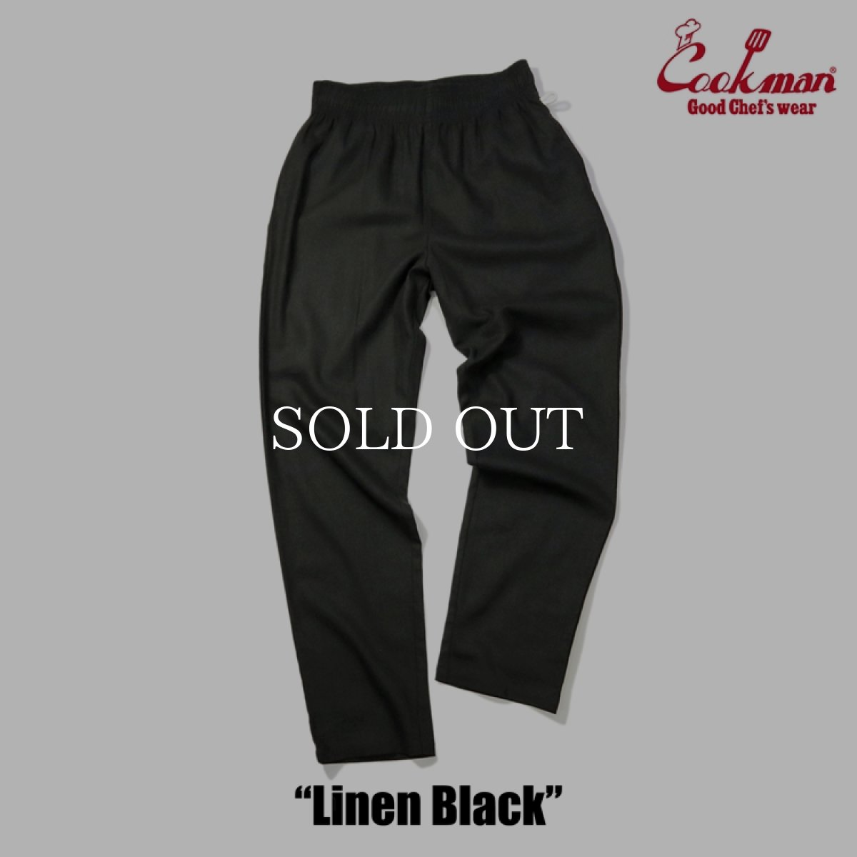 画像10: COOKMAN  Chef Pants Linen Black (10)