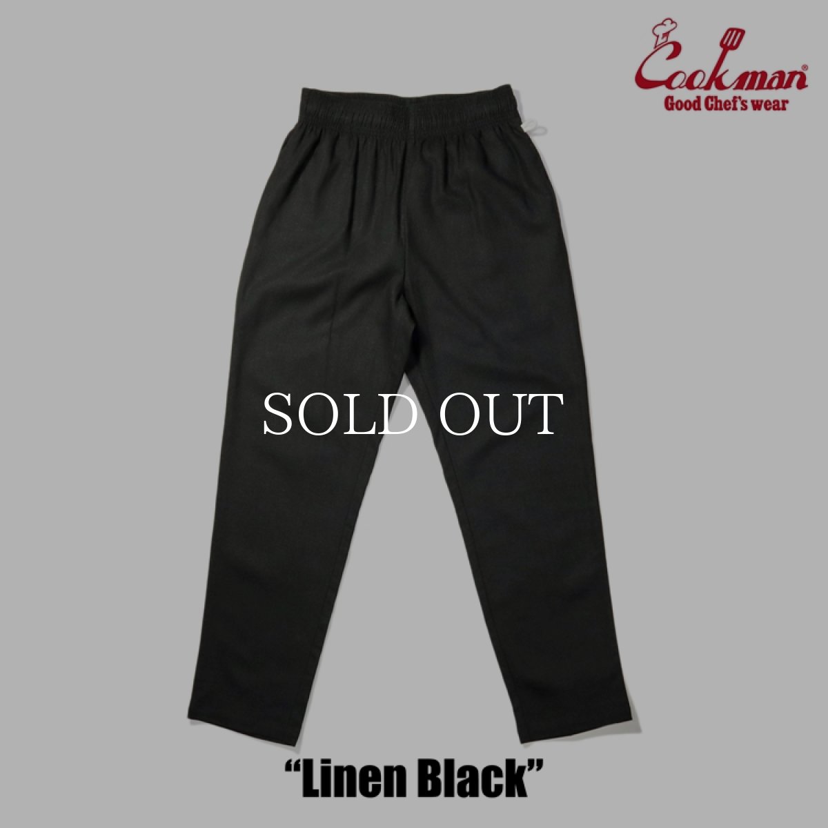 画像3: COOKMAN  Chef Pants Linen Black (3)