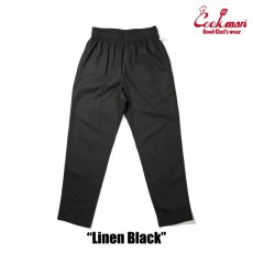 画像3: COOKMAN  Chef Pants Linen Black (3)