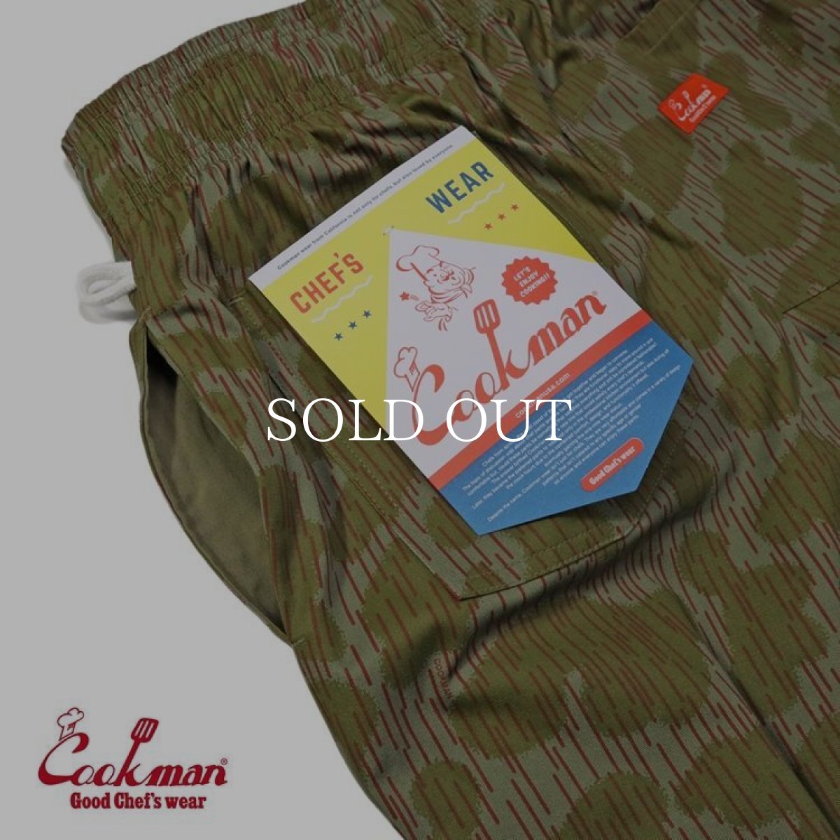 画像9: COOKMAN  Chef Pants Raindrop Camo Green (9)