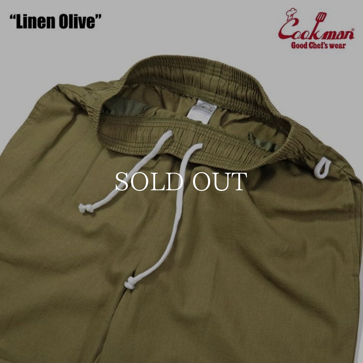 画像5: COOKMAN  Chef Pants Linen Olive (5)